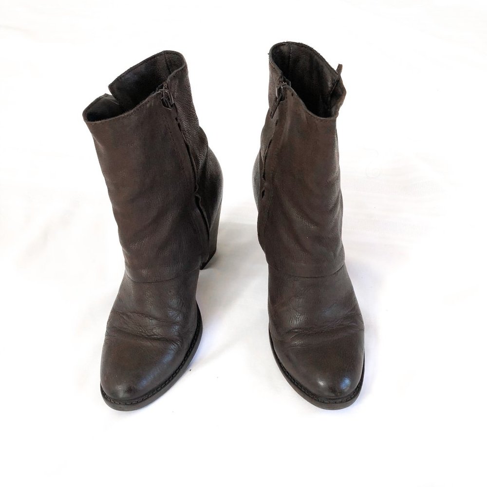 ALDO | Brown Leather Ankle Boots